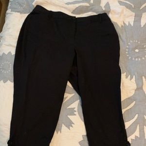 Talbots Perfect Crop Black Pants - Size 18WP - EUC